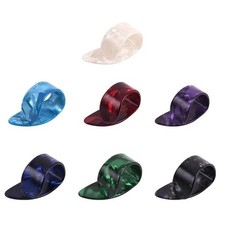 Finger and Thumb Guitar Pick Plectrum Set Ukulele Banjo 3x Finger 1x Thumb