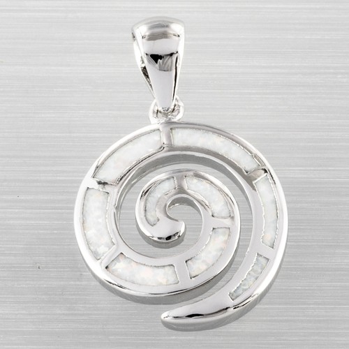 Spiral share white fire opal - spiral,