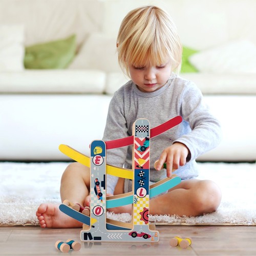 Montessori wooden ramp racer - montessori,