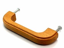 2 x OAK HANDLES 96mm deluxe solid wood cupboard door drawer wooden  handle (170)