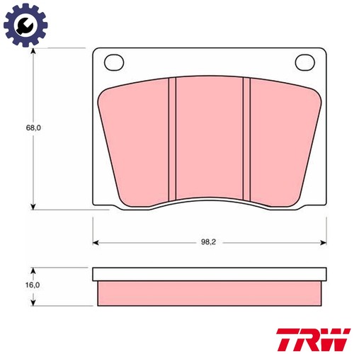 Brake pad set disc - brake,