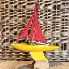 Vintage Wooden Pond Yacht