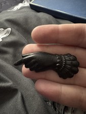 Antique vulcanite mourning - antique,