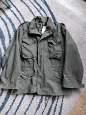 US ARMY M65 VINTAGE GREEN JACKET Size MEDIUM REGULAR USED