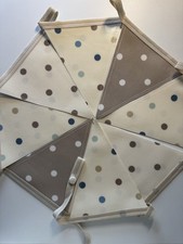 Handmade Oilcloth Bunting -