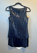 Ann Taylor Black Sequins Top