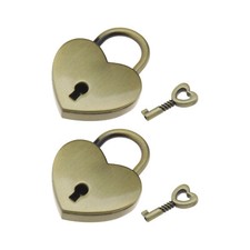 2x Heart Shaped Small Metal