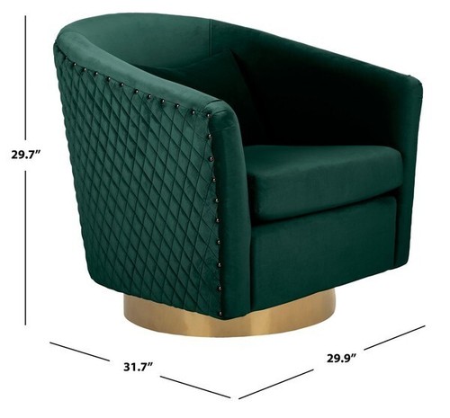 Safavieh clara quilted swivel - safavieh,