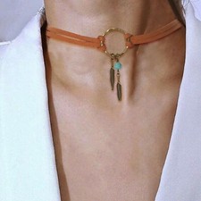 Suede Choker Necklace for
