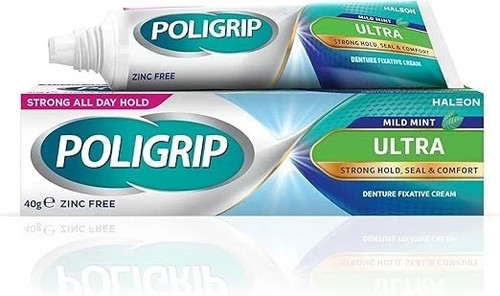 Poligrip denture adhesive - denture,
