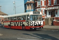 Yorkshire Traction 386 EWB 386V Leyland Colour Bus Photo 6" x 4"