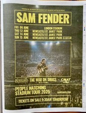 Sam Fender Live Tour Dates