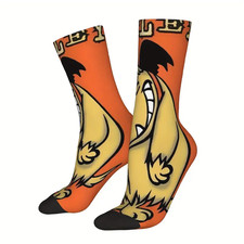 Mens Muttley Wacky Racers 80's Retro TV Cartoon Novelty Character Socks UK 6-11