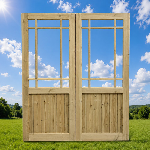 Wooden french doors - french, toughened