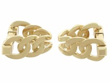 Vintage French 18Carat Yellow Gold Cufflinks 1960s