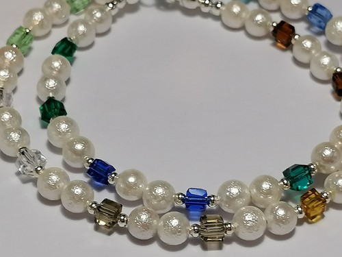 Shell pearl necklace - shell,