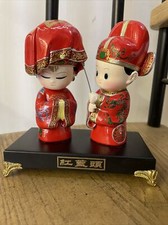 Asian Wedding Ceremony Dolls Chinese Traditional Dress Ornament