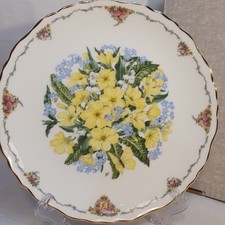 Bone China Plate "Primroses"