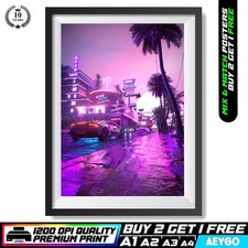 LAMBORGHINI HURACAN Wall Art Print Poster Super Sport Car Large Size A4 A3 A2 A1