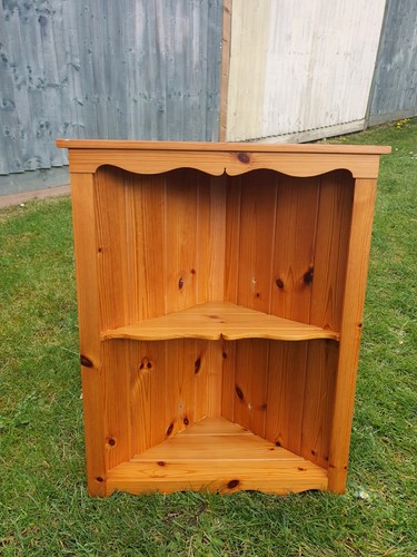 Vtg pitch pine corner wall - pitch,