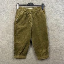 Barbour Trousers Womens UK 10 Green Breeks Corduroy Shooting Hunting Country