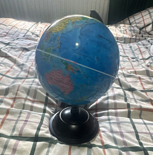 Rotating blue tabletop - rotating, world