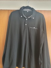 Men's Black Long Sleeve Top Size Xxl