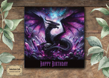 DRA 031  Dragon Birthday Card