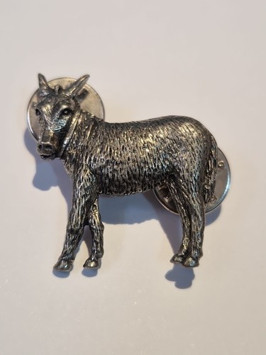 Williams pewter donkey pin - pewter,