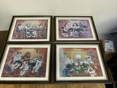 1974 poker dogs chin - poker,