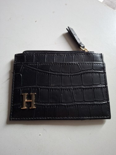 Leather purse initial - leather, purse,