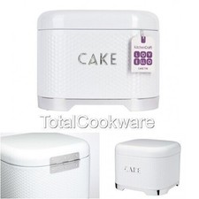 KitchenCraft Lovello Steel Best Biscuit Tin Storage Cake White Vintage