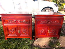 2x Antique pair Chinese