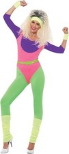 Ladies 1980s Work Out Costume