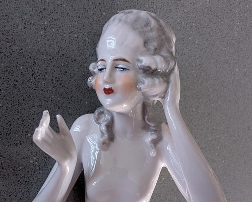 German porcelain half doll - german, half-doll