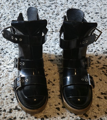 Alexander mcqueen black patent - black,
