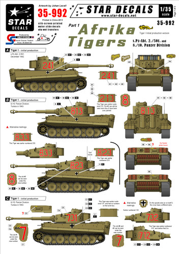 Star decals 992 afrika - 35-992,,