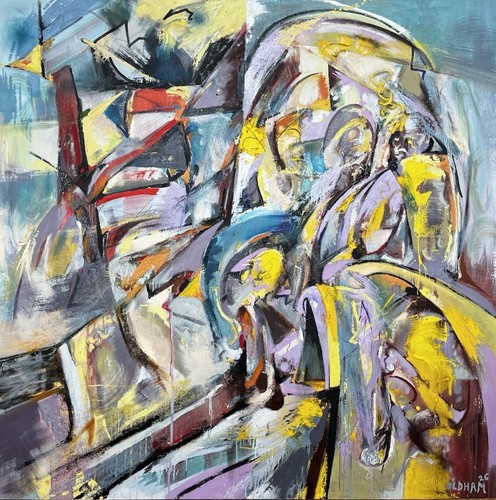 Large abstract oil - large,