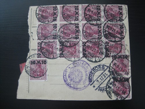 Deutsches reich 1921 parcel - reich,