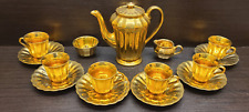 6x person Wade gold coffee set