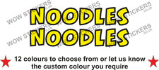 2 x  Noodles Stickers street