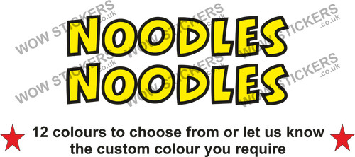 Noodles stickers street - noodles,