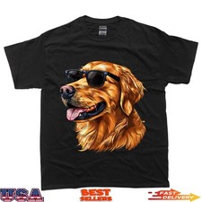 Golden Retriever Dog Sunglasses T-Shirt
