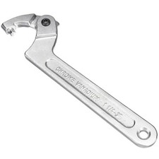 1Pc Motorcycle ATV 7" Adjustable Hook Wrench C Clamp Spanner Tool 3/4"-2" Spring