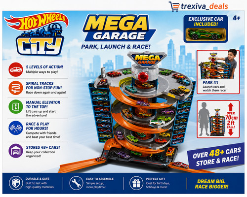 Hot wheels city mega garage - mega,