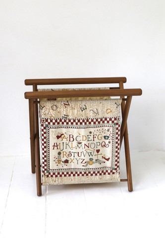 Vintage wooden framed - framed, knitting