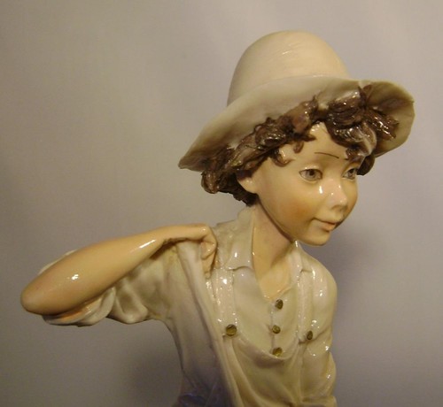 Vintage italian figurine boy - vintage, "boy