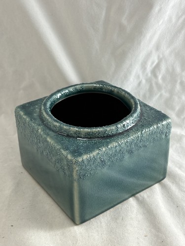 Vintage teal blue green glazed - teal, blue/green
