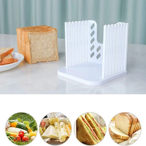 Adjustable bread slicer - adjustable, guide