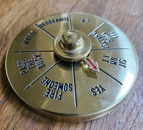 Vintage brass paperweight - vintage,